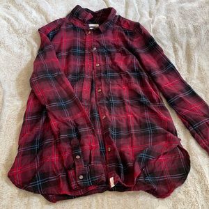 Red American Eagle flannel